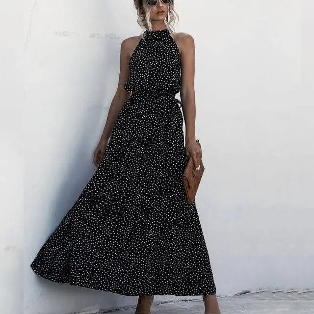 Fenella - Trägerloses Maxikleid mit Blumendruck