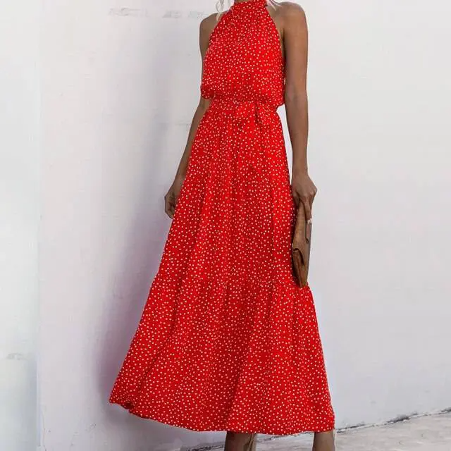 Fenella - Trägerloses Maxikleid mit Blumendruck