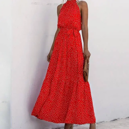 Fenella - Trägerloses Maxikleid mit Blumendruck
