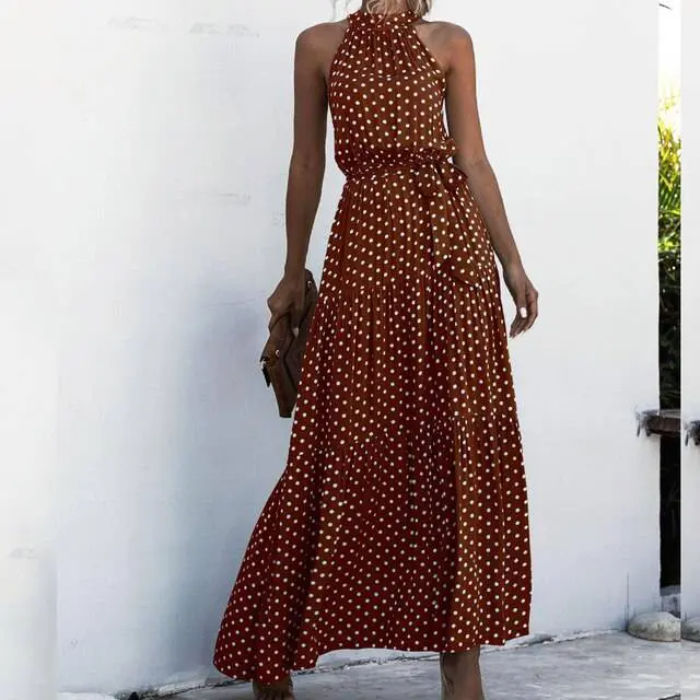 Fenella - Trägerloses Maxikleid mit Blumendruck