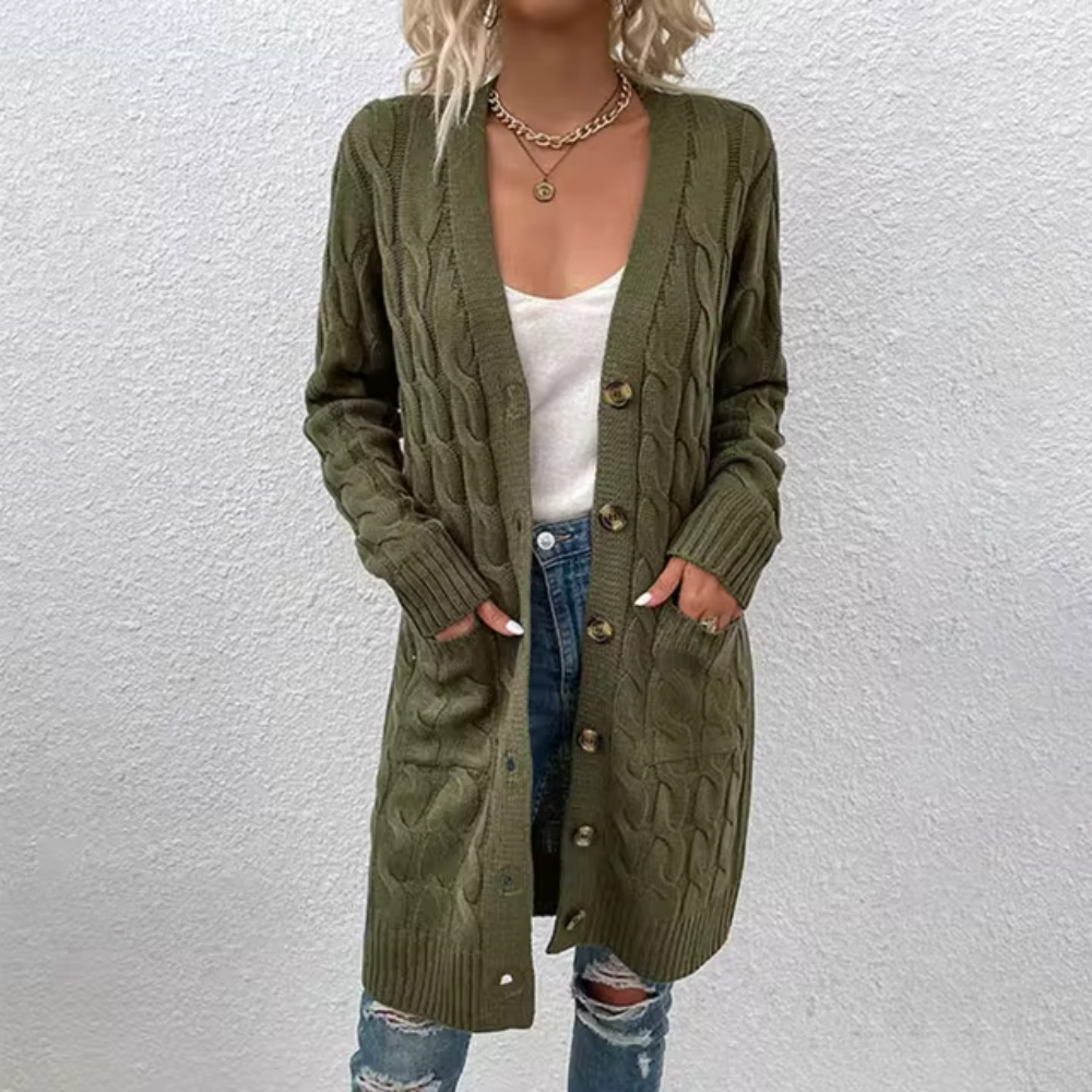 Fiore - Lässiges Effen-Sweatvest