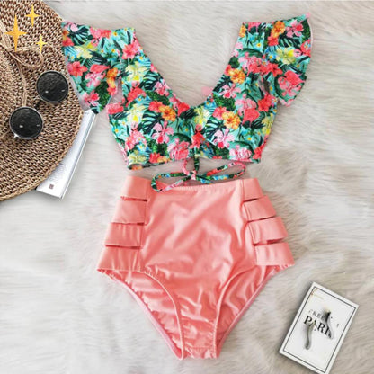 Laura® | Bikini-Unterteil und -Oberteil mit hoher Taille