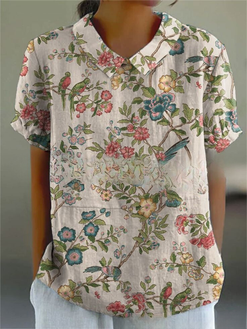 Liv | Stylische Damenbluse mit Blumenmuster