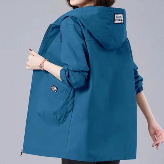 Kimberly | Lange Frühjahrskapuzenjacke