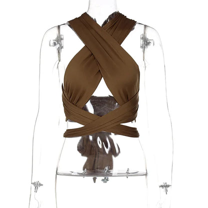 Top mit Riemchen Frauen Mode chic