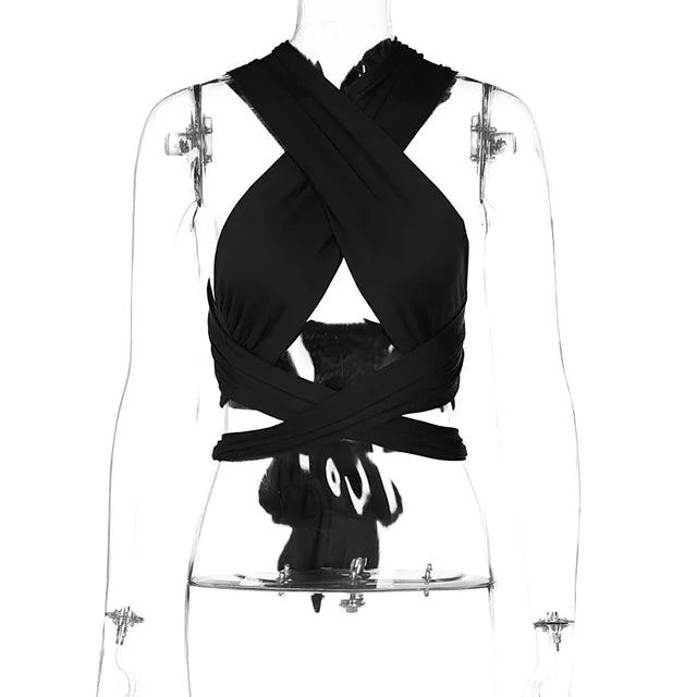 Top mit Riemchen Frauen Mode chic