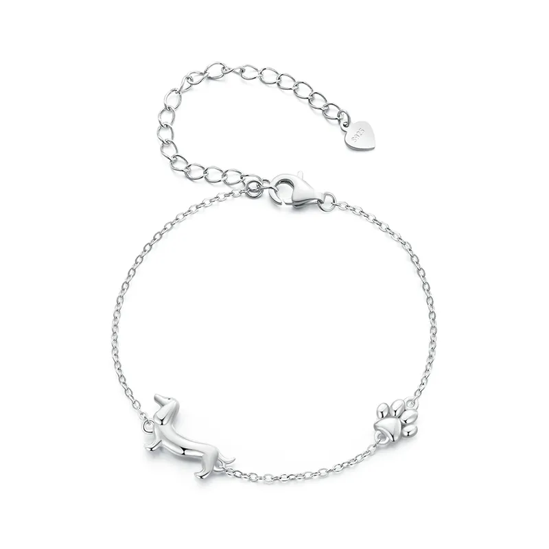 Niedlicher Dackel-Charm-Armband