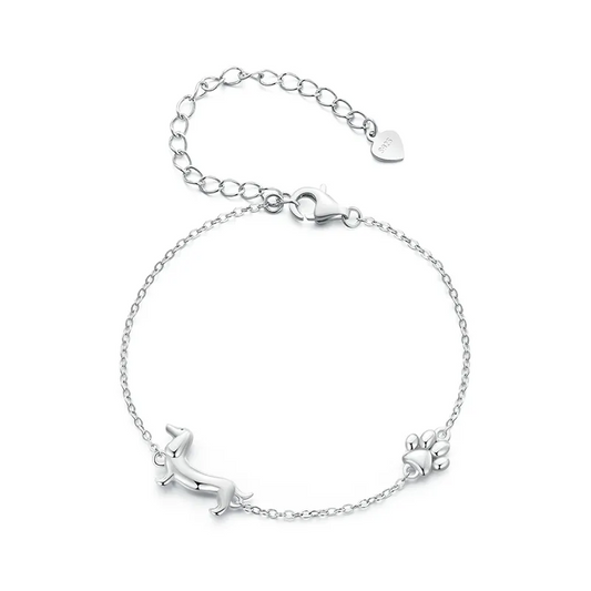 Niedlicher Dackel-Charm-Armband