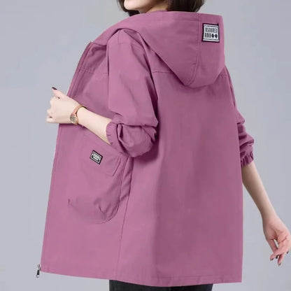 Kimberly | Lange Frühjahrskapuzenjacke