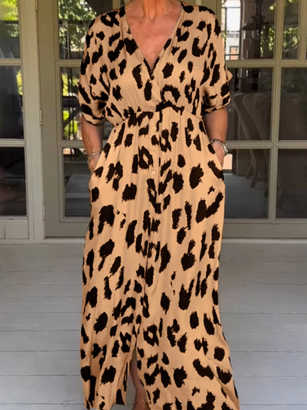 Lucille Leopard Kleid