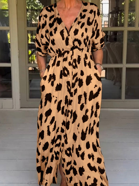 Lucille Leopard Kleid