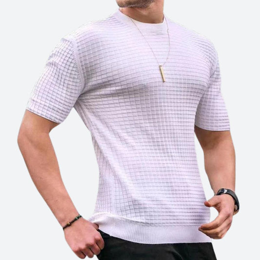 3D Waffel Freizeit-T-Shirt - Grego