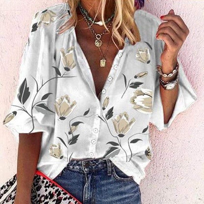 Bluse Ladies - Floraler Druck - Luftig und bequem - Ideal für sonnige Tage