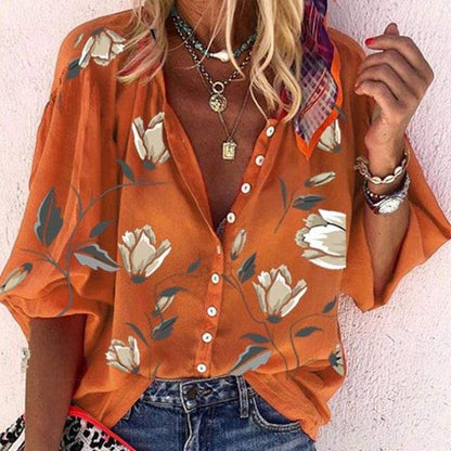 Bluse Ladies - Floraler Druck - Luftig und bequem - Ideal für sonnige Tage