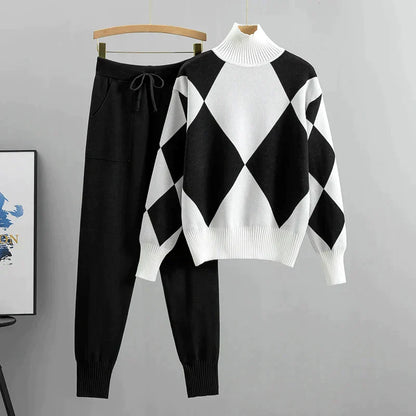 Tati - Elegantes Set mit süßem Shirt und langem Rock für Frauen