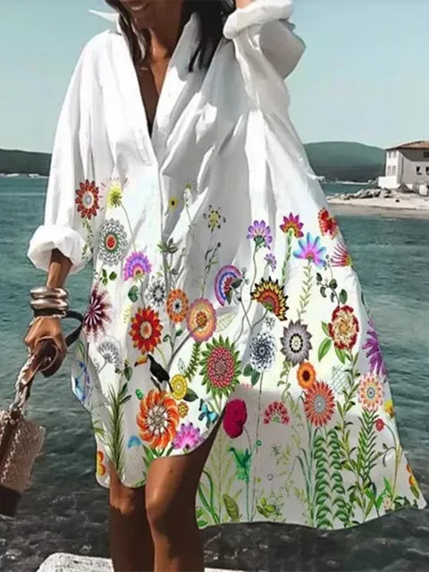 Gitta - Elegantes geblümtes Kleid