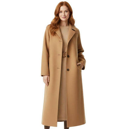 Gitta | Eleganter, schicker und bequemer langer Damenmantel