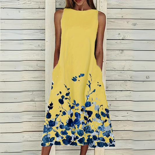 Giulia - Elegantes ärmelloses Kleid mit Blumenmuster