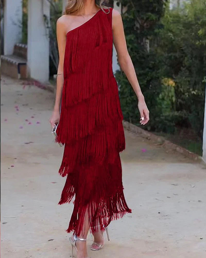 Graciela - Elegantes Kleid mit Rüschen und offenen Schultern