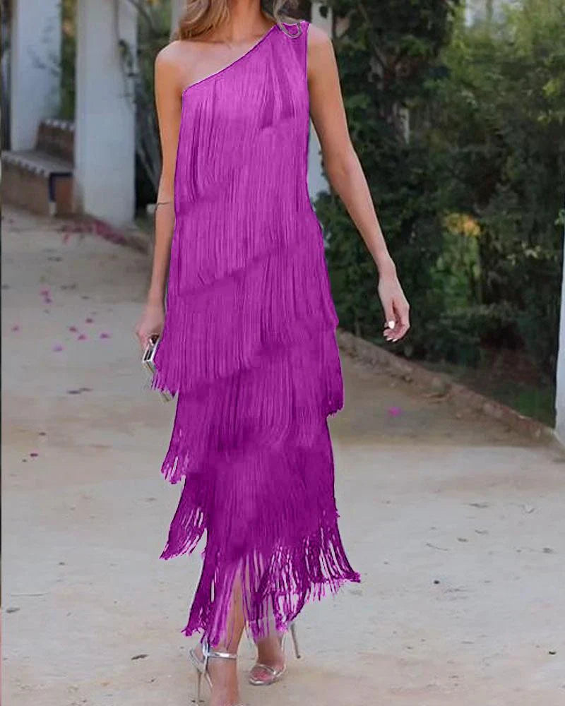 Graciela - Elegantes Kleid mit Rüschen und offenen Schultern