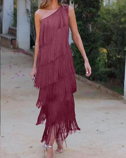 Graciela - Elegantes Kleid mit Rüschen und offenen Schultern
