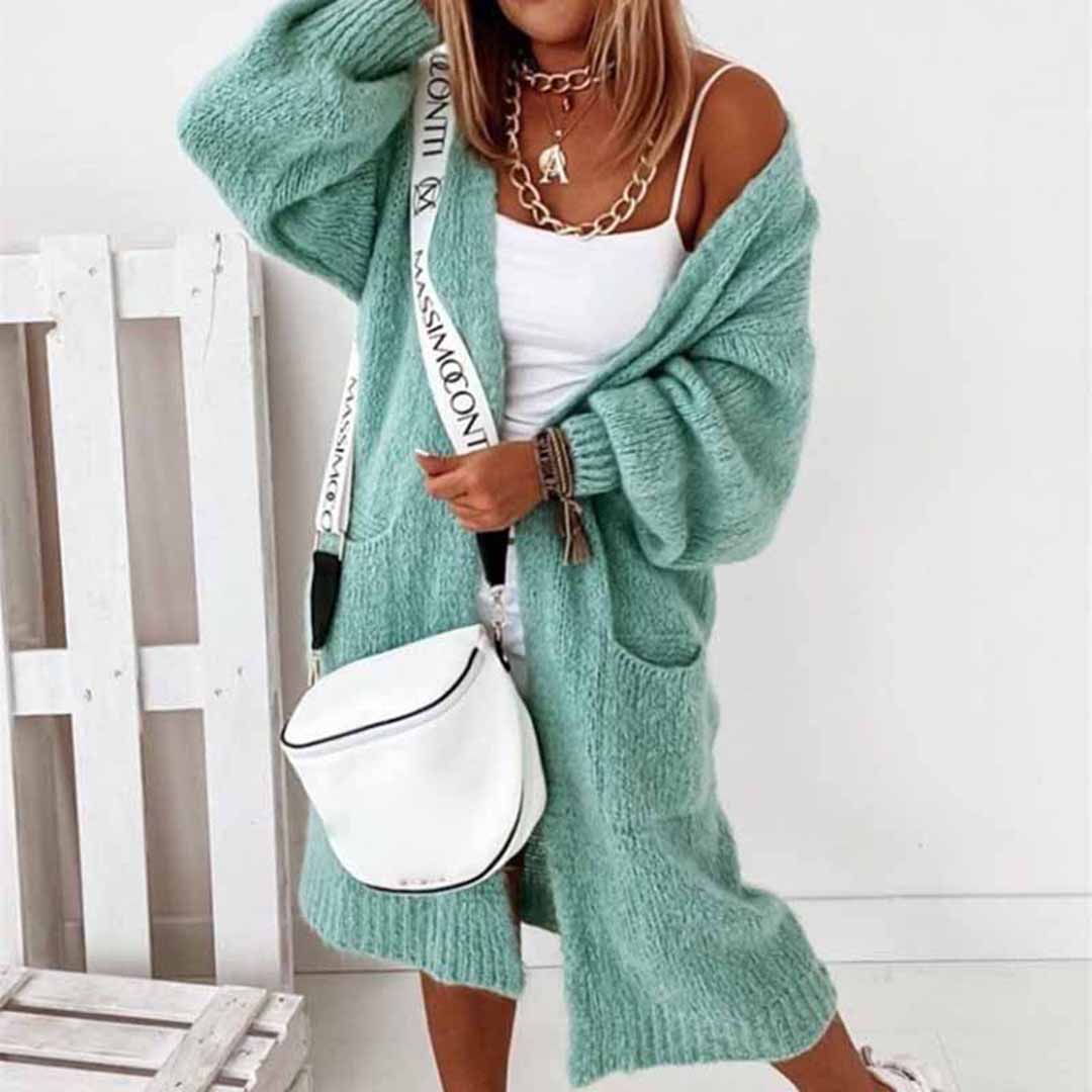 Lange Strickjacke für Frauen