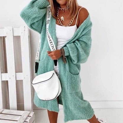 Lange Strickjacke für Frauen