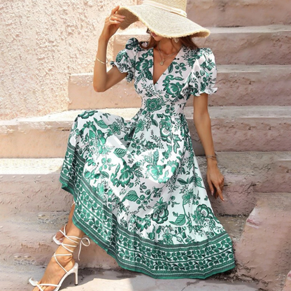 Julia - Stilvolles geblümtes Kleid