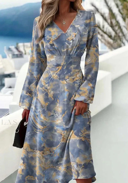 Dottie - Elegantes graues Kleid mit herzförmigem Ausschnitt im Vintage-Stil