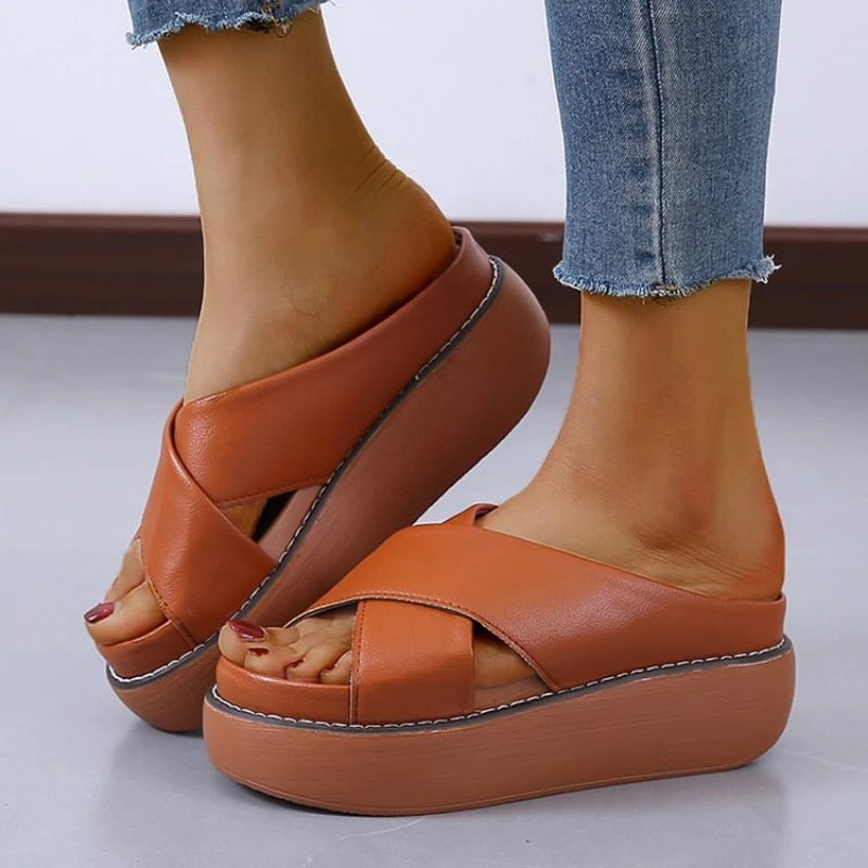 Yoselin - Wasserdichte Plateausandalen