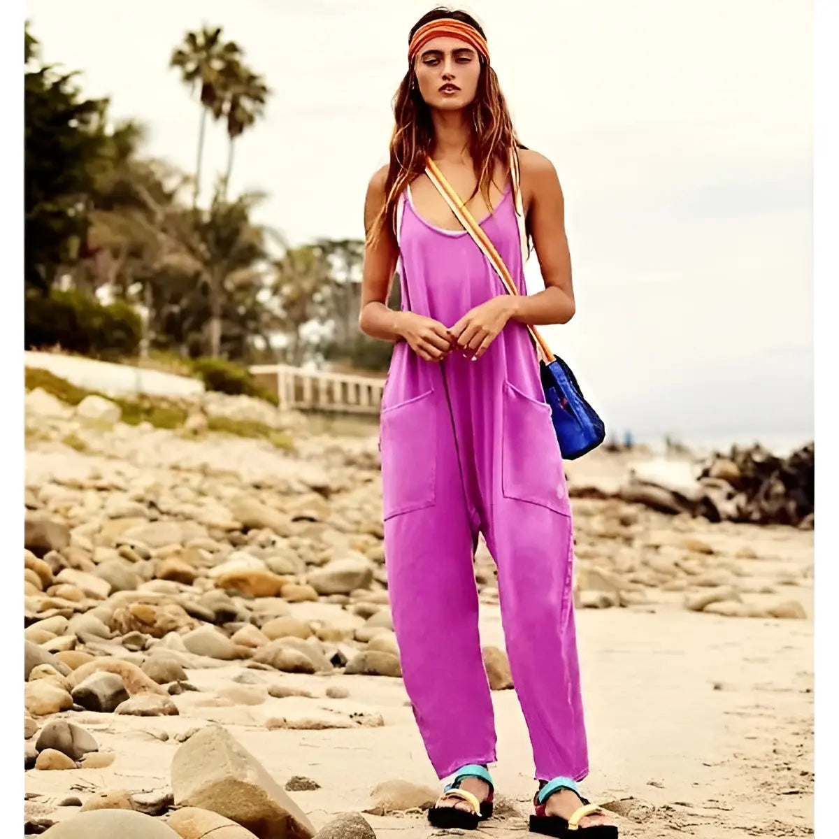 Claire - Atmungsaktiver Sommeroverall mit weitem Bein für Frauen