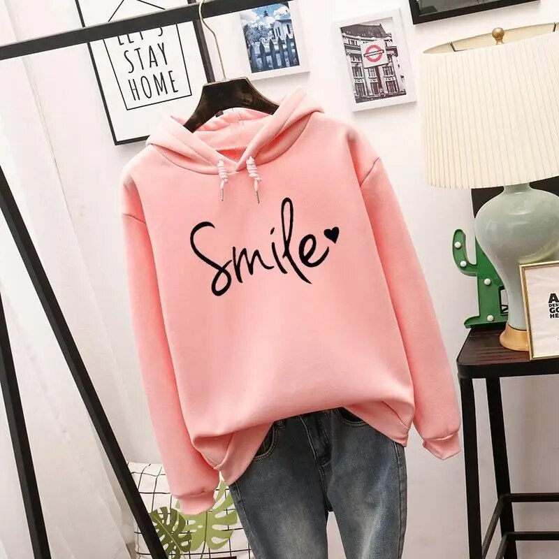 Lächelnder Hoodie - Brie