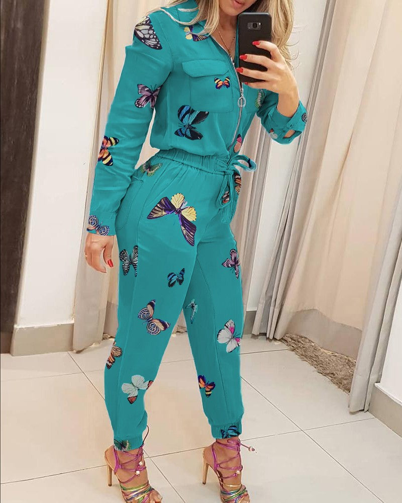 Danielle - Eleganter Jumpsuit mit Reißverschluss für Herbstfrauen
