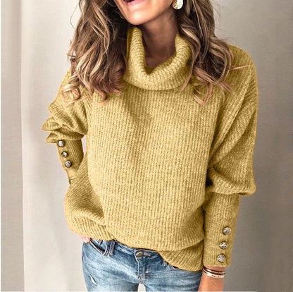 Jana - Stylischer gestrickter Rollkragenpullover für Frauen