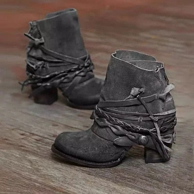 Retrisha - Schicke Schnallenstiefel für Frauen