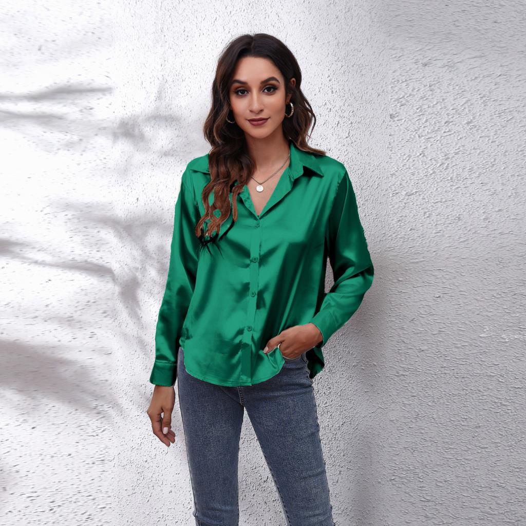SiekesBlouse I Satinbluse für Frauen
