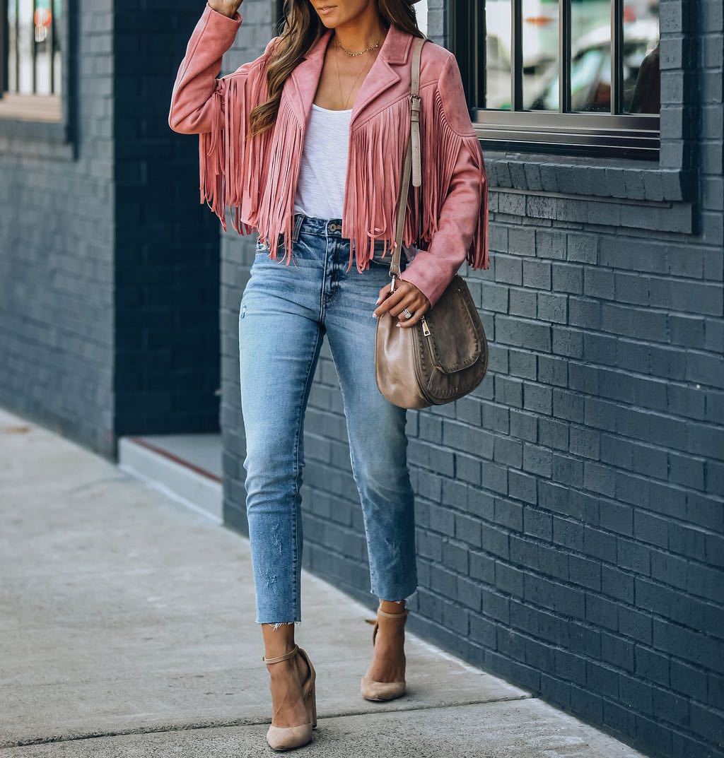 Kaylie - Retroschicke Jacke mit Fransen