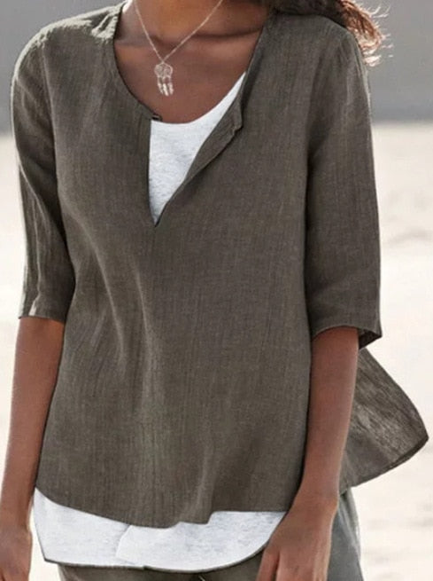VeeTee™: Shirt mit V-Ausschnitt für Frauen