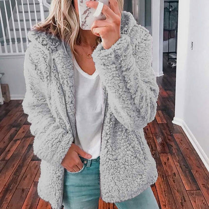 Teddy Hooded Cardigan | Super weich & wunderbar warm