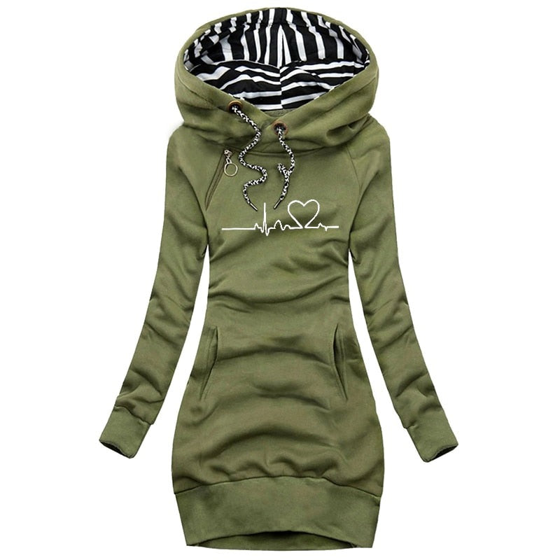 Winterpullover Heartbeat für Frauen