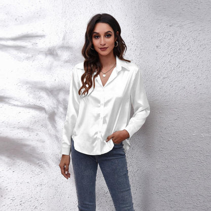 SiekesBlouse I Satinbluse für Frauen