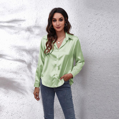 SiekesBlouse I Satinbluse für Frauen