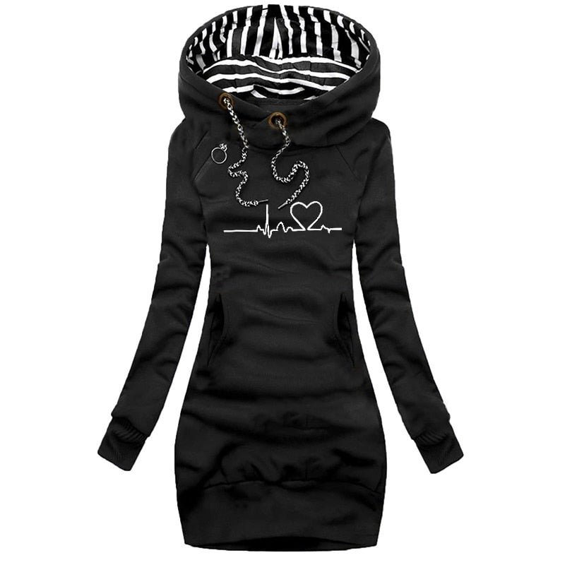 Winterpullover Heartbeat für Frauen