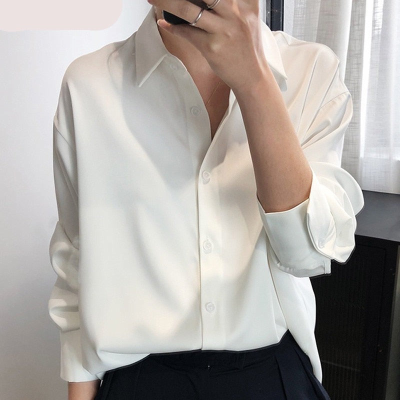 SakiesBlouse I Satinbluse für Frauen