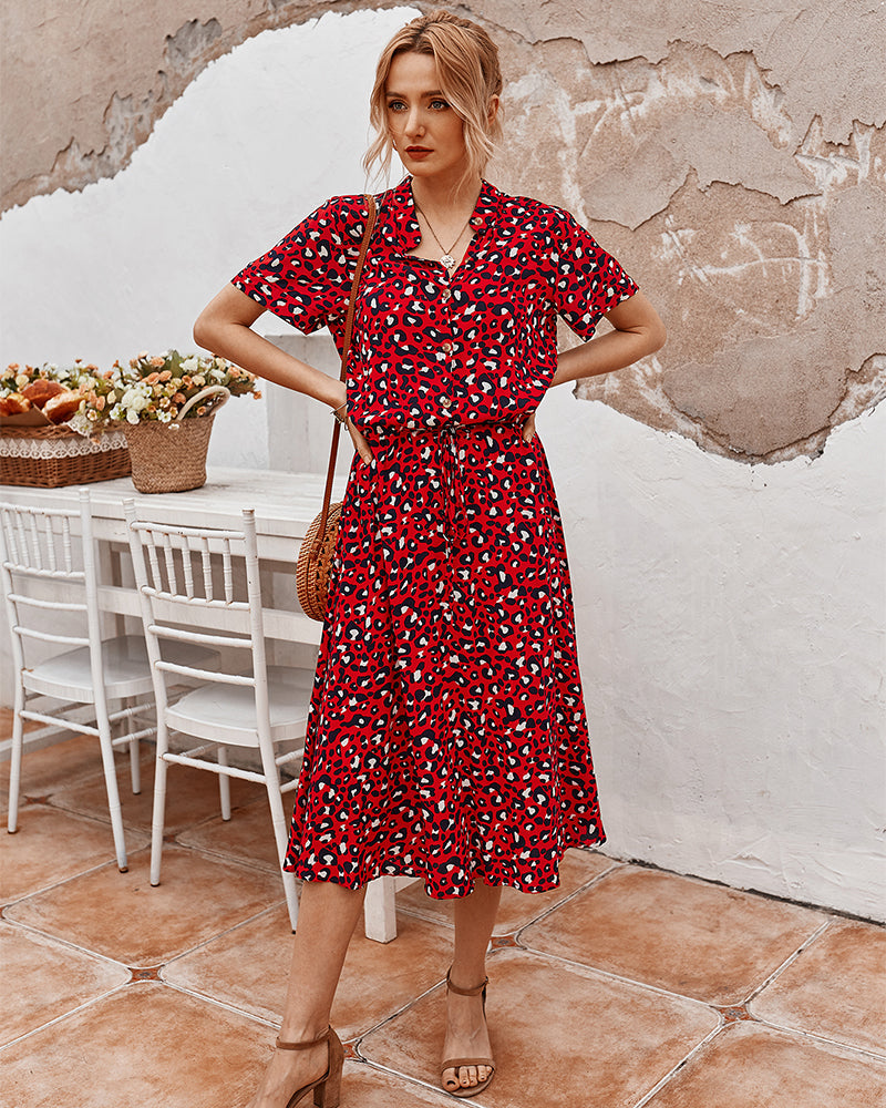 Evelyn - Diva-Kleid mit kurzen Ärmeln