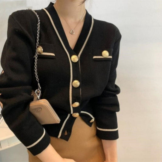 AllisasVest I Strickjacke mit V-Ausschnitt für Frauen