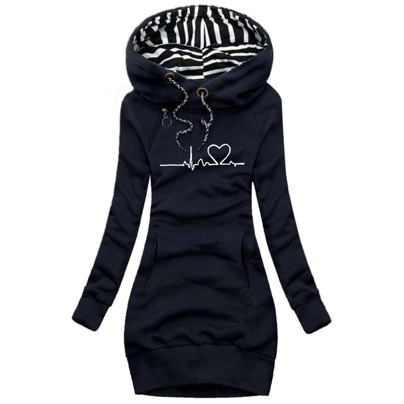 Winterpullover Heartbeat für Frauen