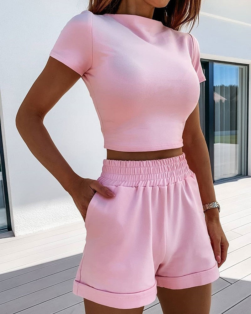Bonnie - Casual Shorts Set für Frauen - Stylisch & vielseitig