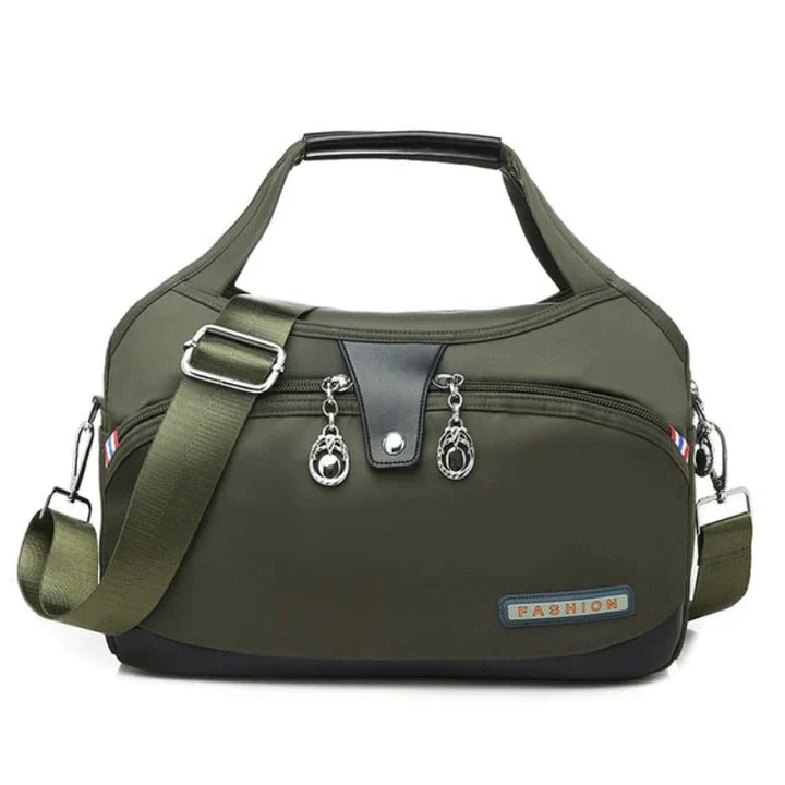 Gisela | Modische Tasche mit Fächern und Reißverschlussfach