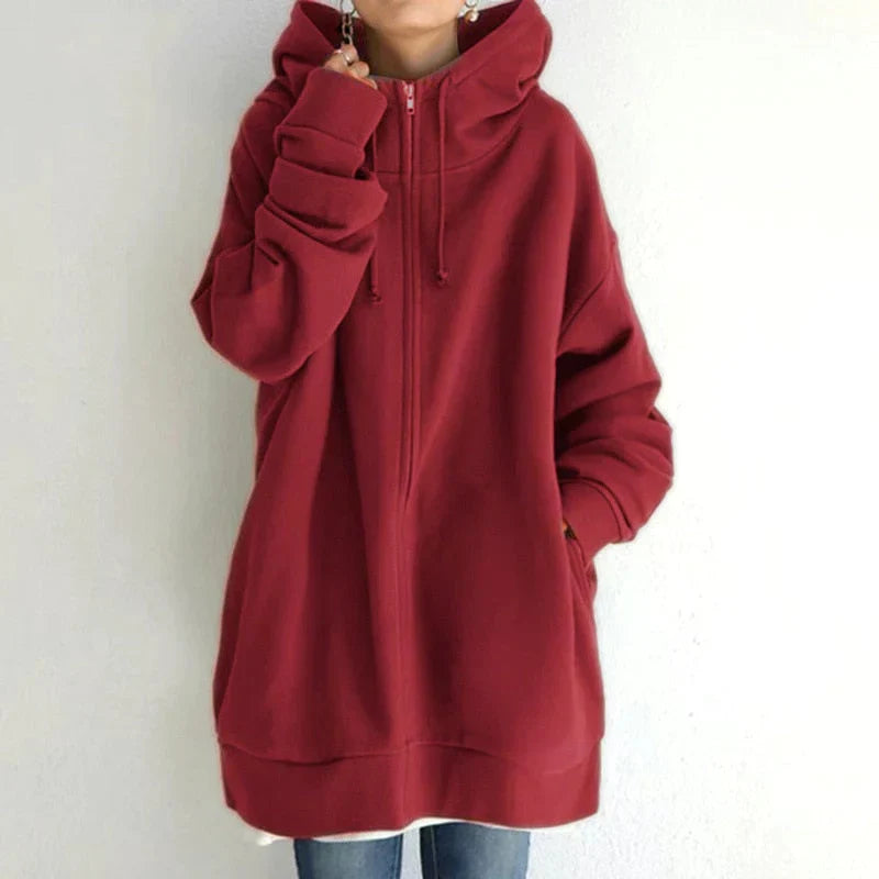 Winnie - Kuscheliger Long Hoodie für Frauen